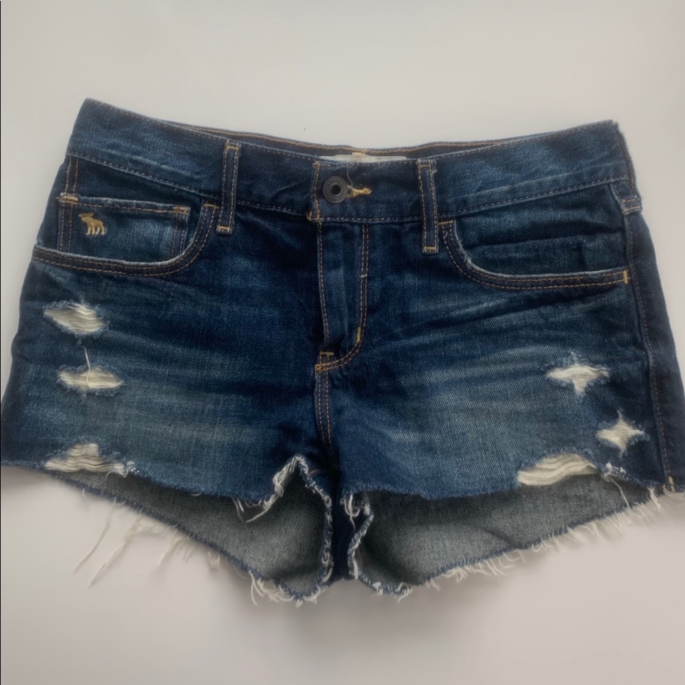 High Rise Denim Shorts - Picture 2 of 4